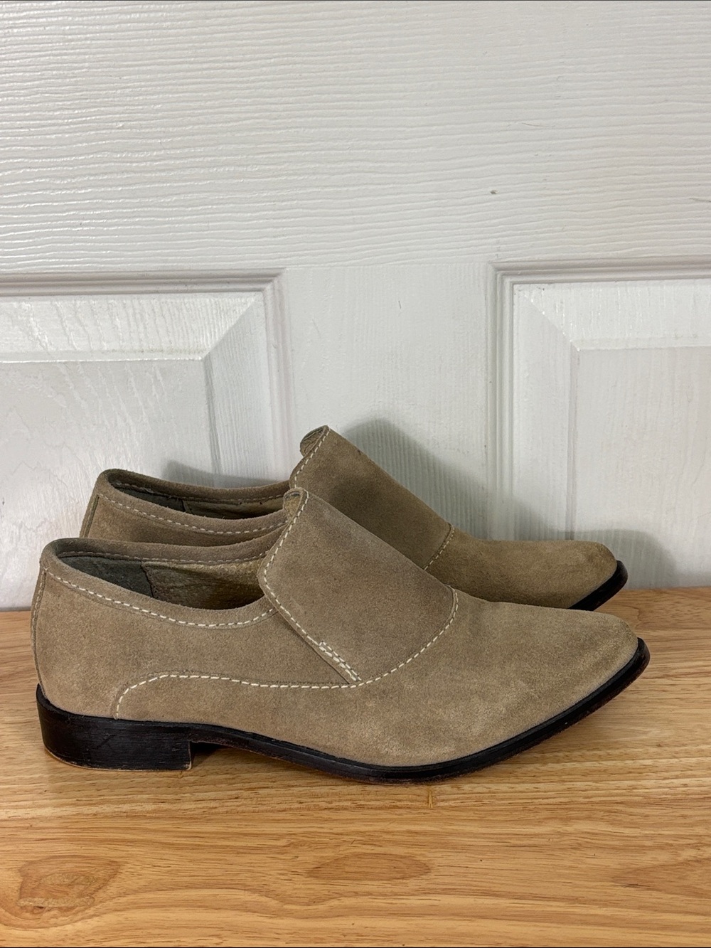 FREE PEOPLE Brady Suede Pointed Toe Slip-On Loafer Bootie Size 38 / 7